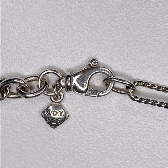 David Yurman Pearl Sterling Necklace Chain - Picture 6 of 16